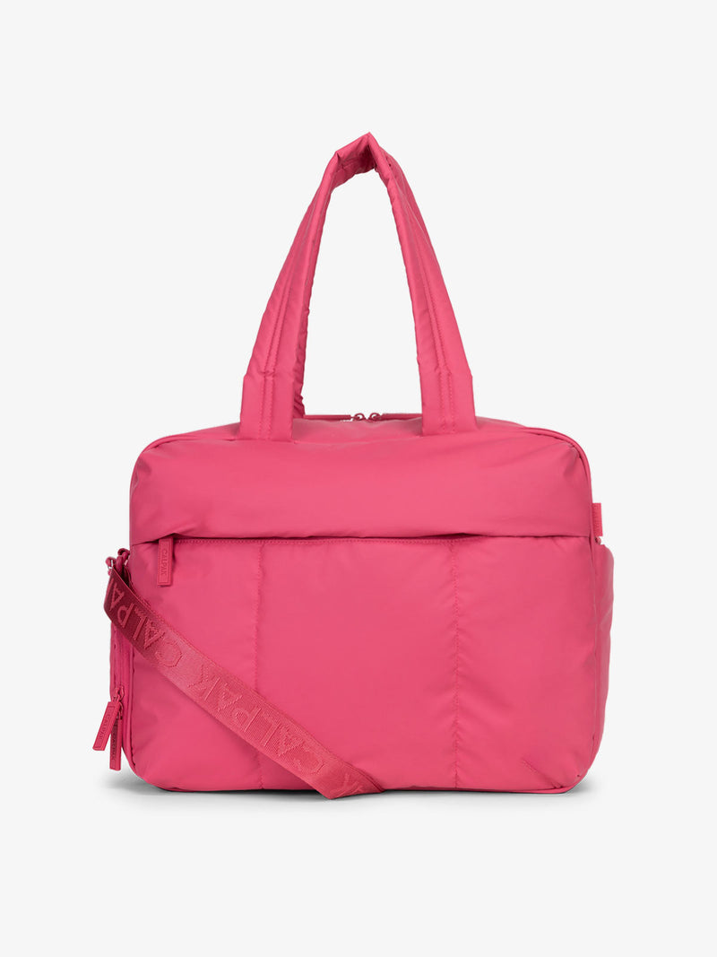 CALPAK Luka Duffel bag in dragonfruit pink