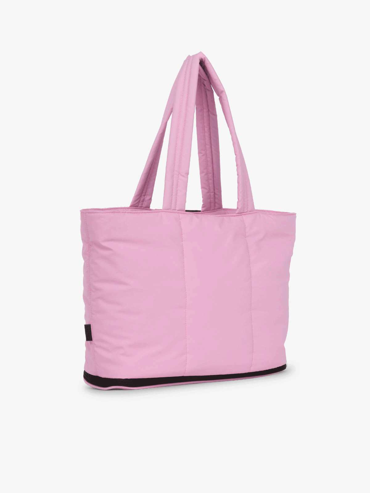 CALPAK Luka expandable laptop tote in bubblegum; ALT2201-BUBBLEGUM