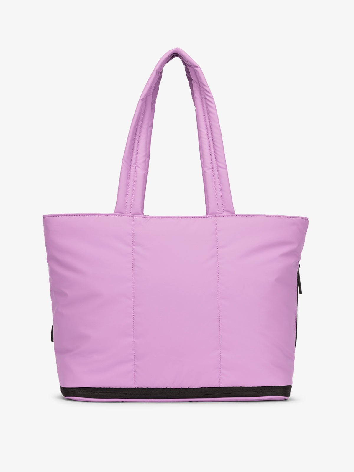 CALPAK Luka expandable tote bag with laptop compartment and padded straps in lilac