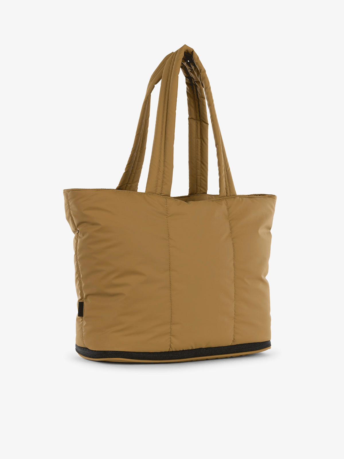 CALPAK Luka expandable laptop tote in khaki; ALT2201-KHAKI