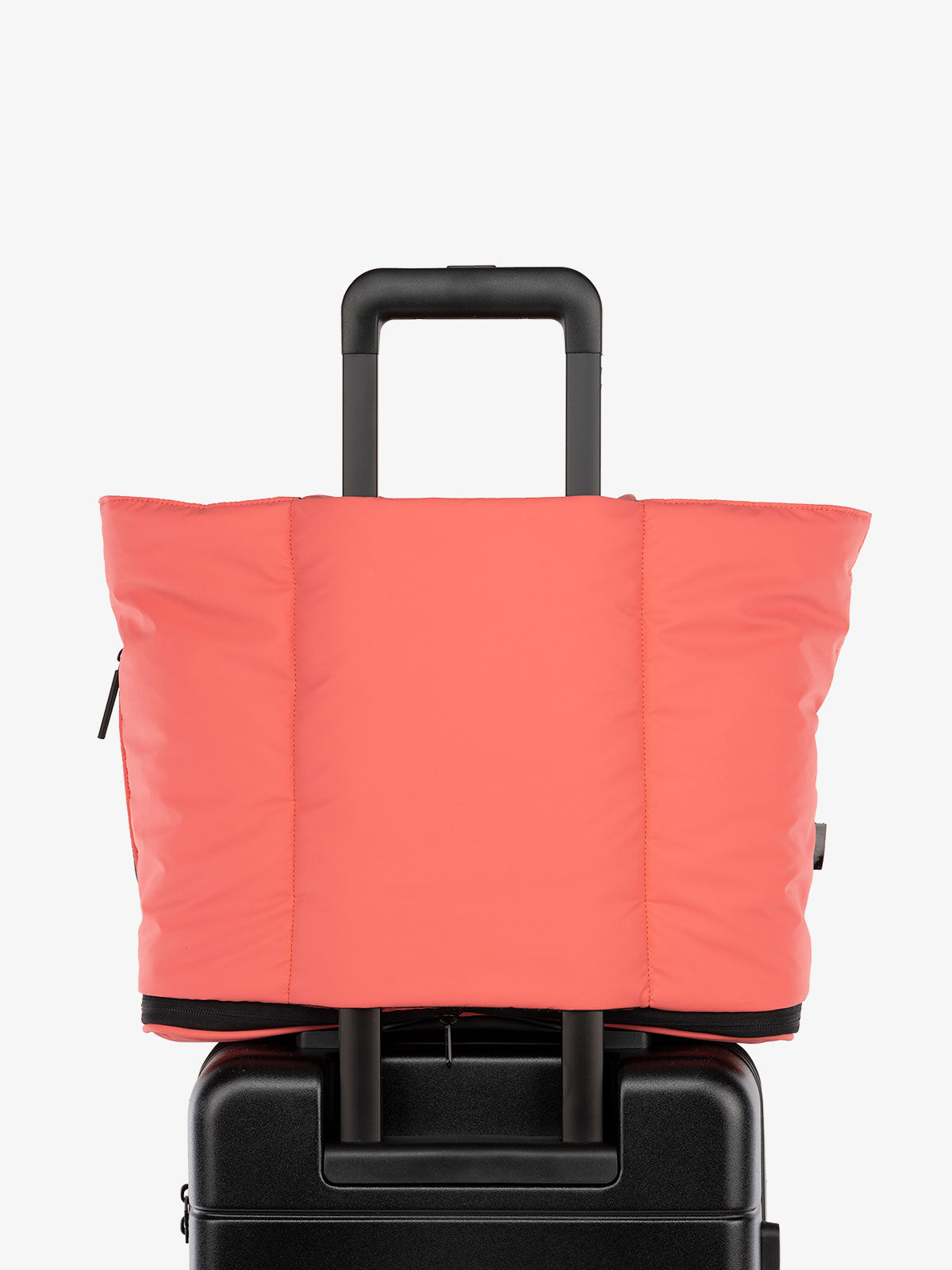 CALPAK Luka expandable travel bag with trolley sleeve in watermelon pink; ALT2201-WATERMELON