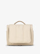 CALPAK Luka Hanging Toiletry Bag with carrying handle in beige oatmeal; TLH2301-OATMEAL