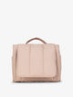 CALPAK Luka Hanging Toiletry Bag with carrying handle in soft rose quartz pink; TLH2301-ROSE-QUARTZ