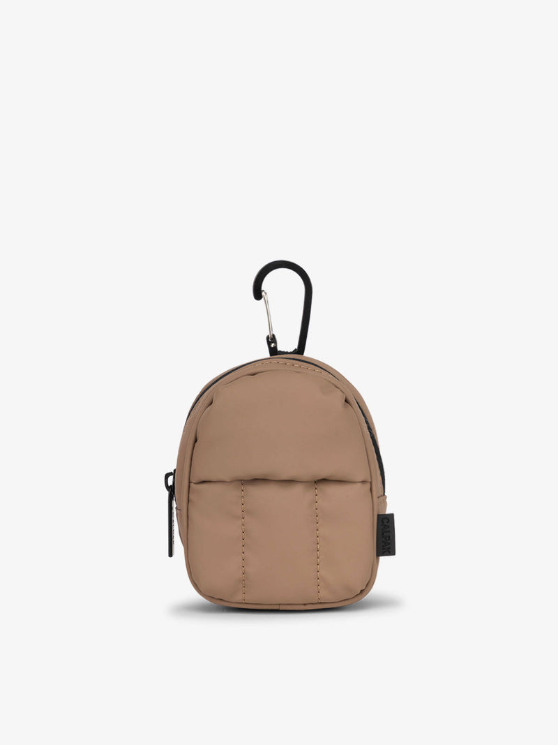 Luka Backpack Zip Bag Charm- CHOCOLATE