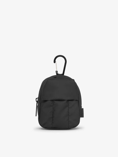 CALPAK Luka key pouch with carabiner clip in black; AMB2201-MATTE-BLACK