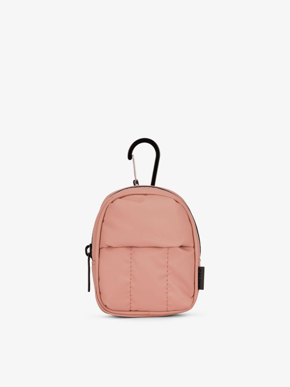 CALPAK Luka key pouch with carabiner clip in peony; AMB2201-PEONY