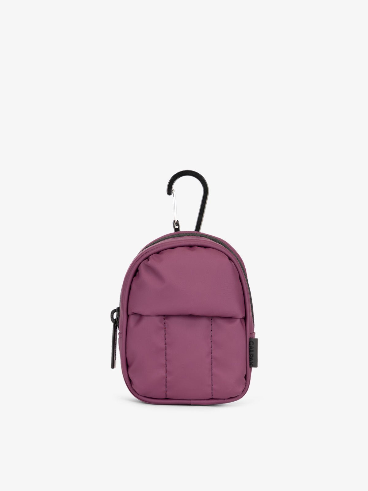 CALPAK Luka key pouch with carabiner clip in purple
