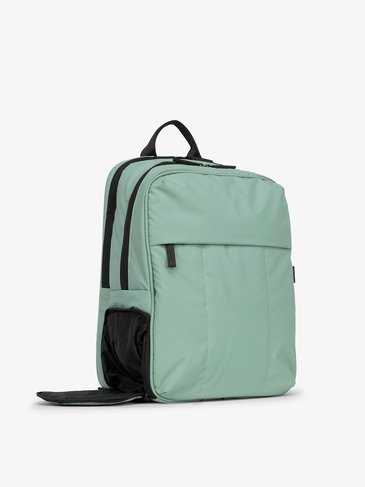 CALPAK Luka 15 Inch Laptop Backpack with shoe compartment in sage; BPL2001-SAGE