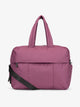 CALPAK Luka large duffle bag with detachable strap and zippered front pocket in purple plum; DLL2201-PLUM