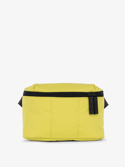 CALPAK Luka Mini Belt Bag with soft water-resistant exterior in celery; BBM2201-CELERY