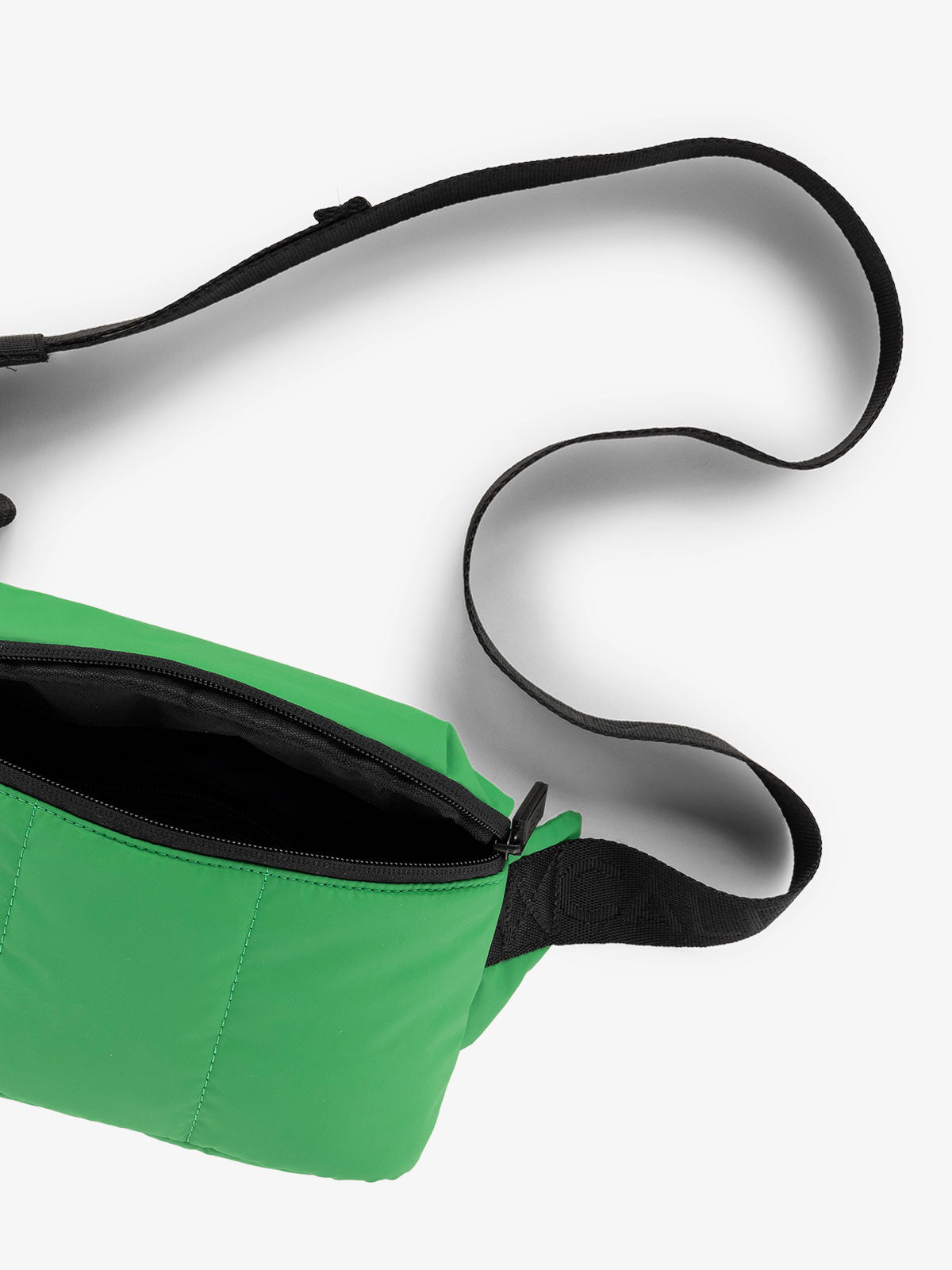 CALPAK Luka small travel waist Bag with multiple pockets in green apple; BBM2201-GREEN-APPLE