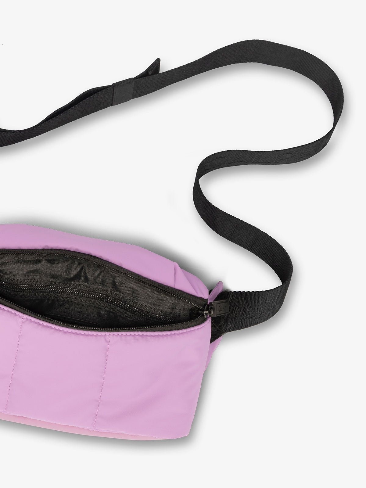 CALPAK Luka small travel waist Bag with multiple pockets in lilac lavender