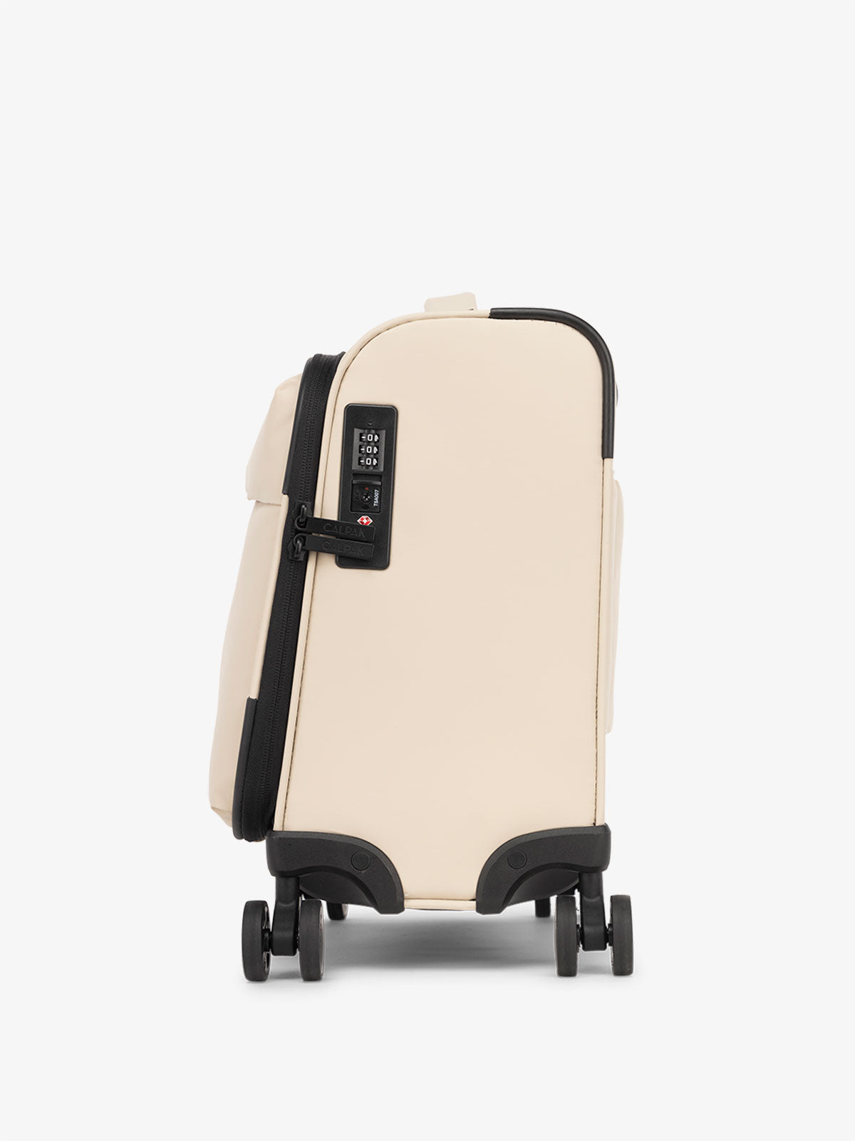 CALPAK Luka mini soft suitcase with TSA lock in oatmeal; LSM1014-OATMEAL