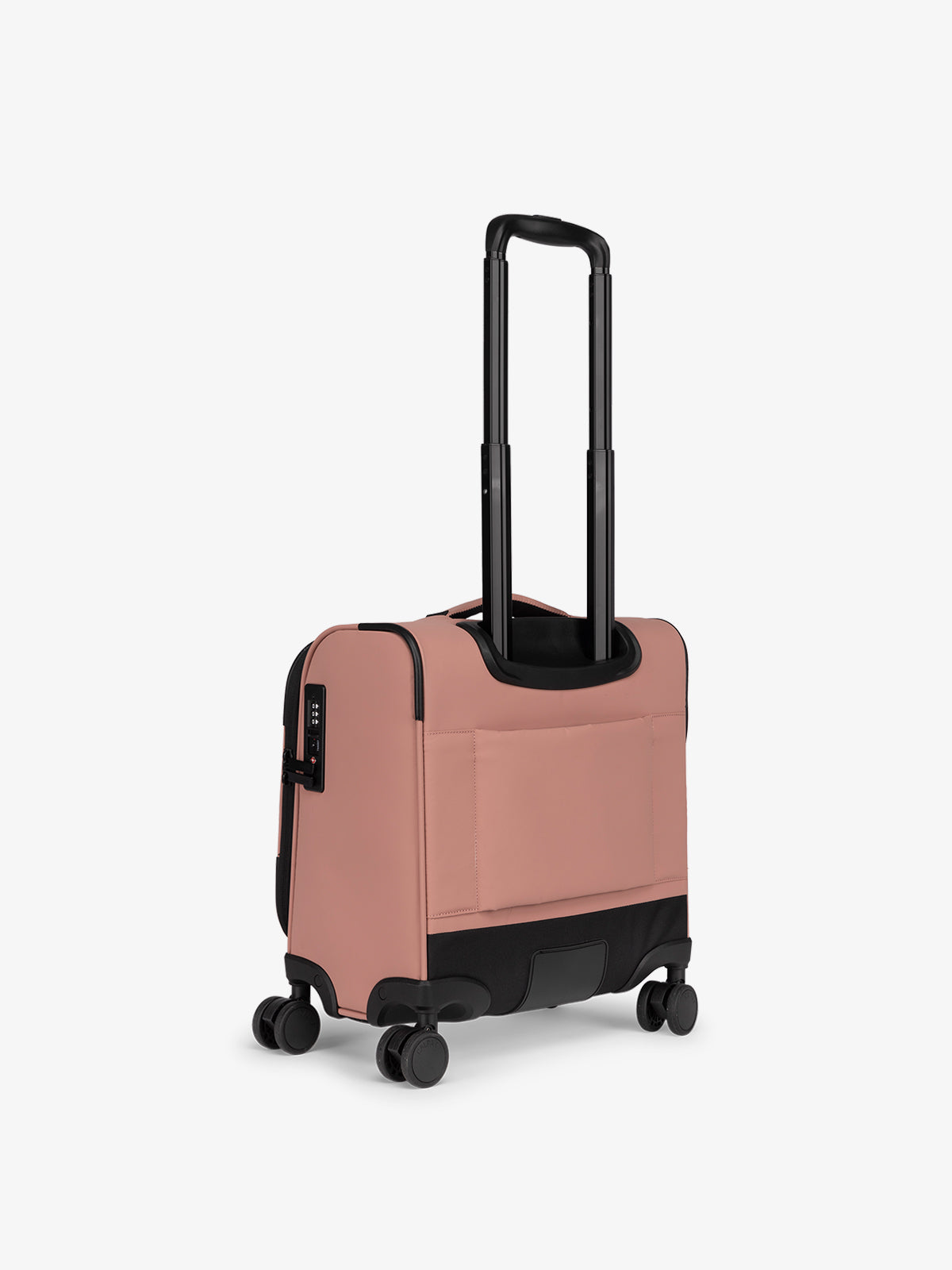 CALPAK Luka mini soft suitcase with 360 spinner wheels and trolley sleeve peony pink; LSM1014-PEONY