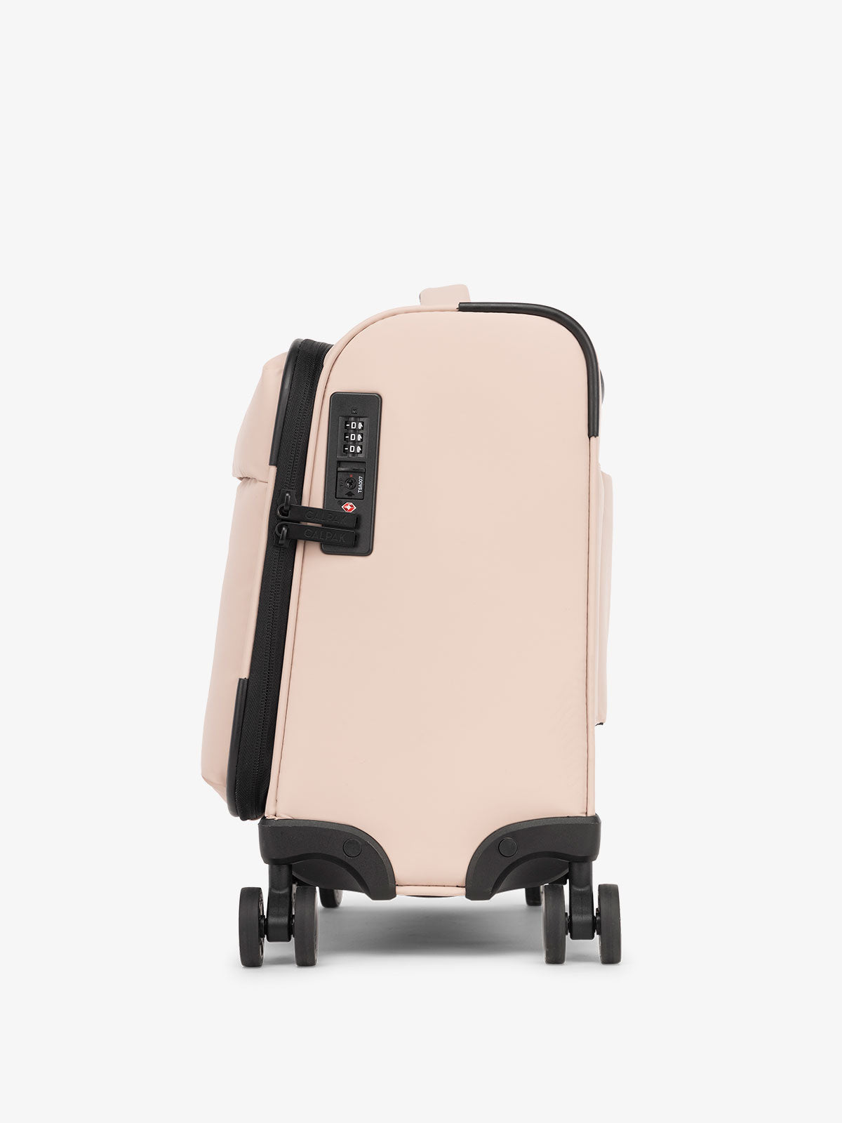 CALPAK Luka mini soft suitcase with TSA lock in rose quartz pink; LSM1014-ROSE-QUARTZ