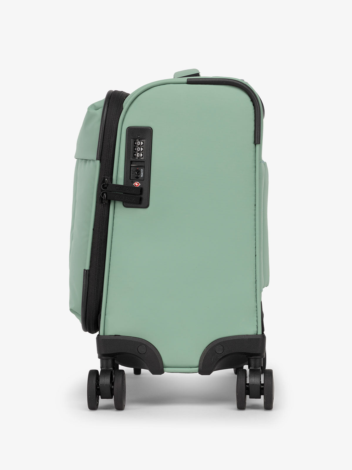 CALPAK Luka mini soft suitcase with TSA lock in sage; LSM1014-SAGE