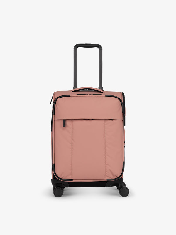 CALPAK Luka soft sided carry on luggage in pink peony