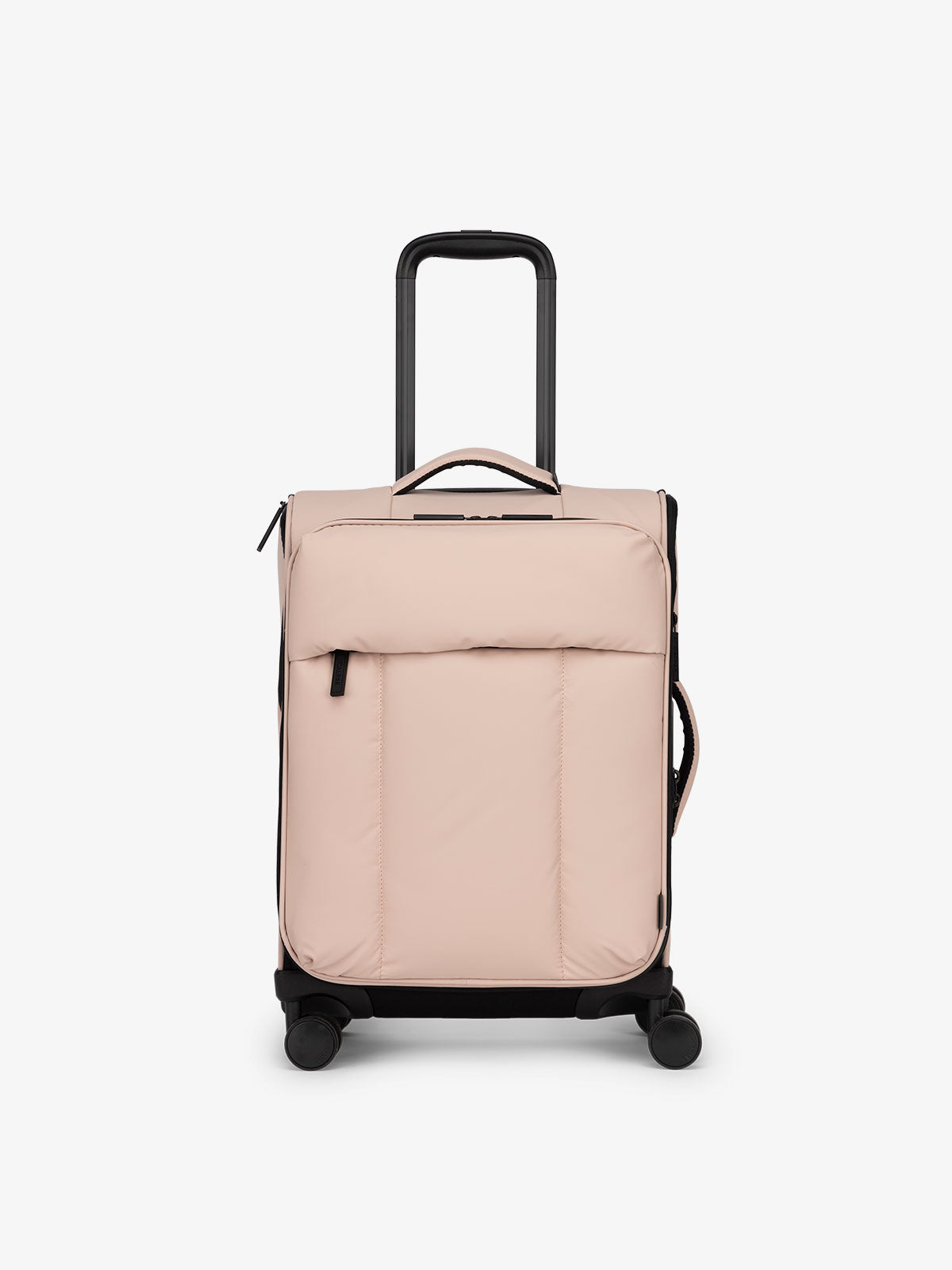 CALPAK Luka soft sided carry on luggage in rose quartz