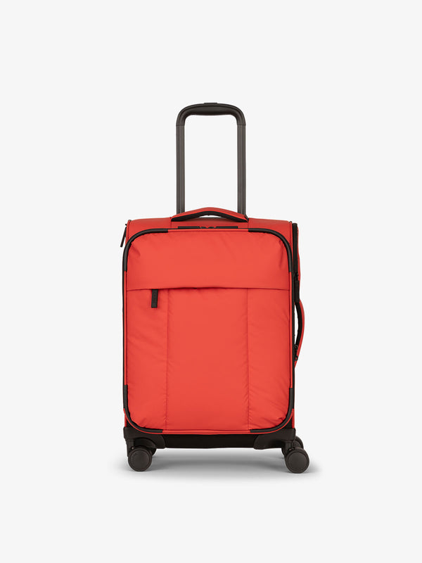 CALPAK Luka soft sided carry on luggage in red rouge
