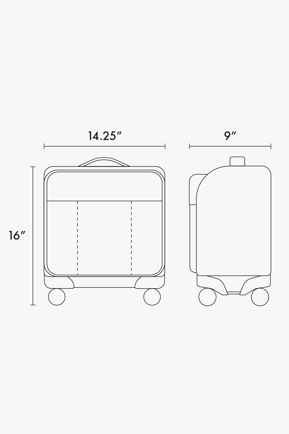 Luka Soft-Sided Mini Carry-On Luggage in Rose Quartz | CALPAK