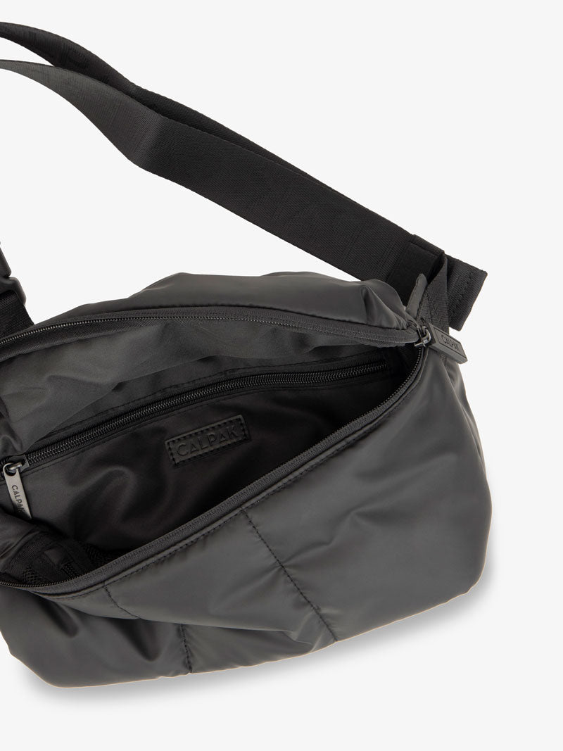 CALPAK Luka fanny pack in matte black; BB1901-MATTE-BLACK
