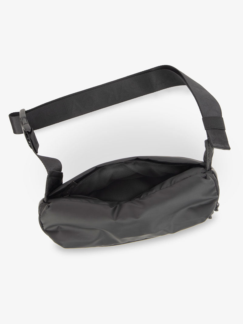 CALPAK Luka fanny pack in matte black; BB1901-MATTE-BLACK