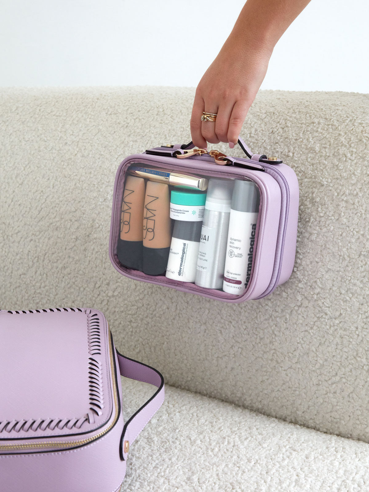 Makeup Bag Portable Cosmetic Case Travel Toiletry Bag Makeup - Temu