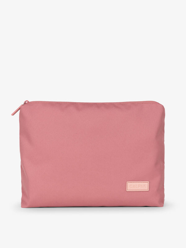 CALPAK water-resistant travel pouch for luggage in tea rose