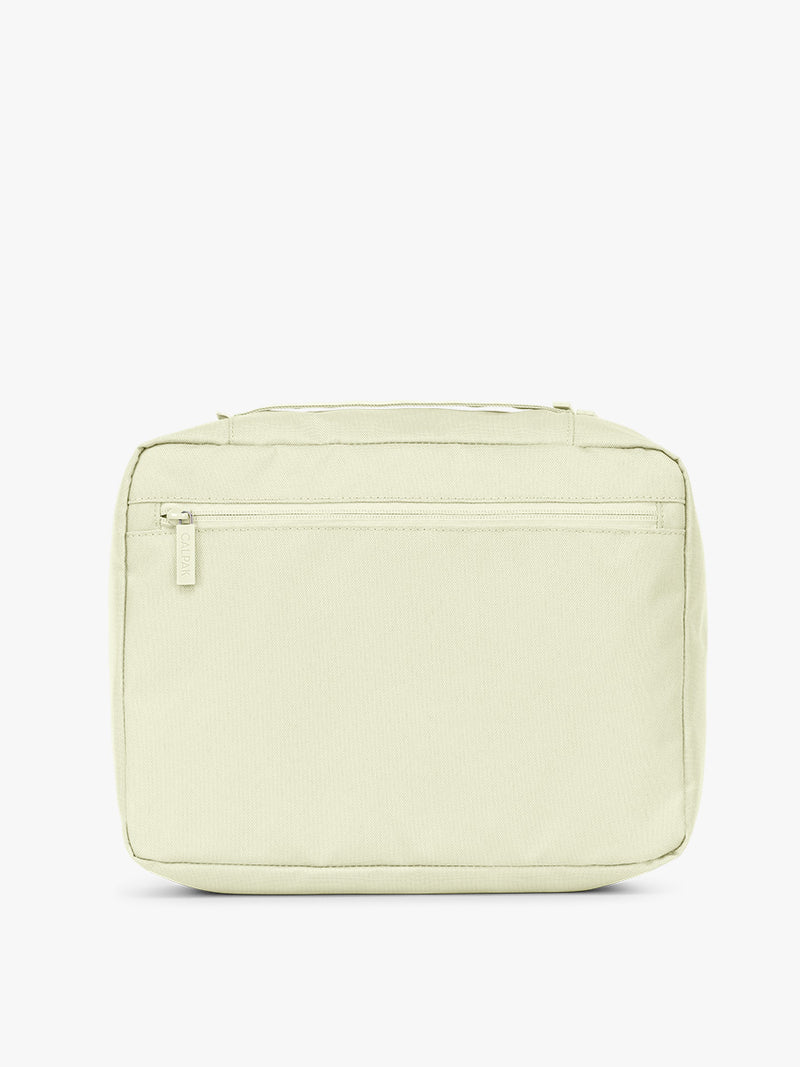 Back side of CALPAK 5pc Packing Cubes Set in light green Celadon