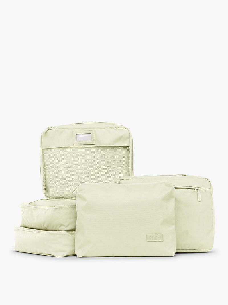 CALPAK 5pc Packing Cubes Set in light green Celadon