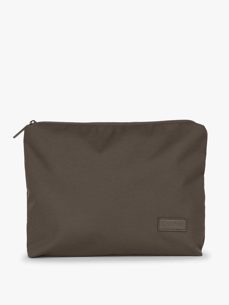 Envelope of CALPAK 5pc Packing Cubes Set in brown Mushroom