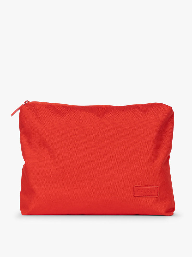 Envelope of CALPAK 5pc Packing Cubes Set in red Tomato
