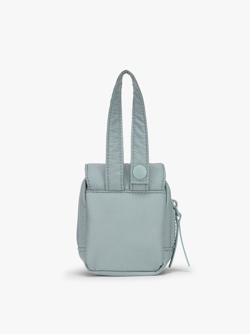 CALPAK Baby Collection Pacifier Pouch in light blue Bluebell back view