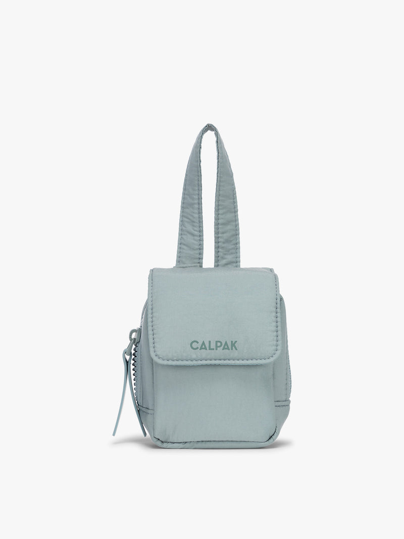 CALPAK Baby Collection Pacifier Pouch in light blue Bluebell front view