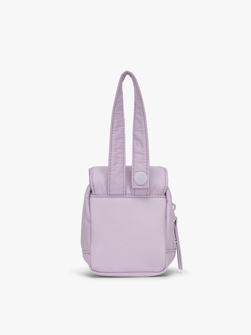 CALPAK Baby Collection Pacifier Pouch in lavender purple Orchid back view