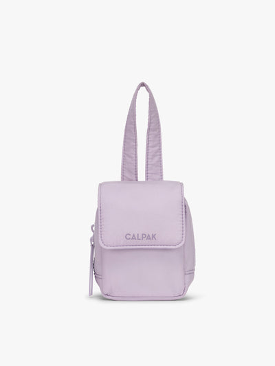 CALPAK Baby Collection Pacifier Pouch in lavender purple Orchid front view; PCB2501-ORCHID view 1