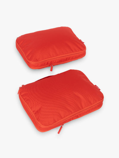 CALPAK Medium Compression Packing Cubes in red Tomato; PCC2201-TOMATO view 1