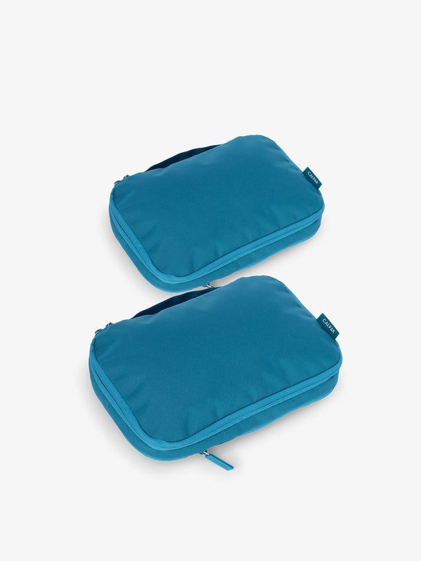 CALPAK small compression packing cubes in lagoon