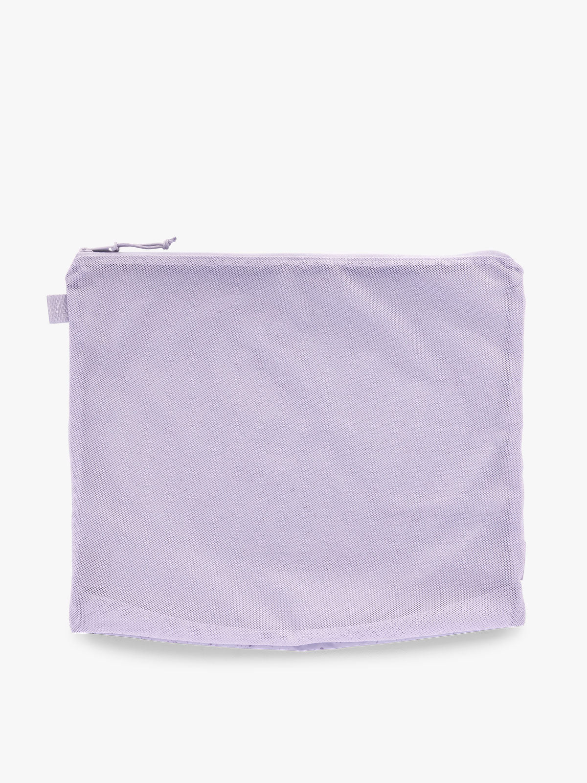Large size CALPAK Terra 5-Piece Packing Cube Set in lavender purple Amethyst with two small cubes, two medium cubes, and one large mesh cube with zippers and mesh; PCT2601-AMETHYST