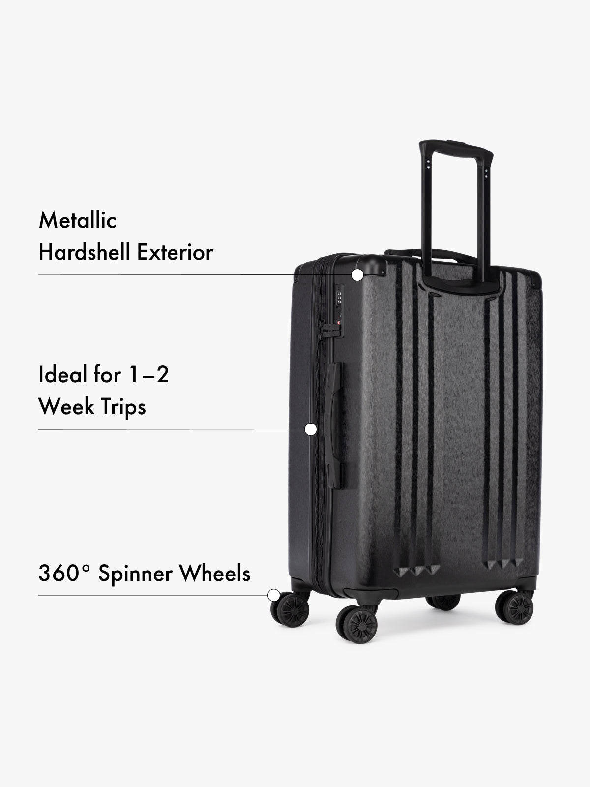 ALMERRICK Mサイズ Ambeur Medium Luggage in Black | CALPAK
