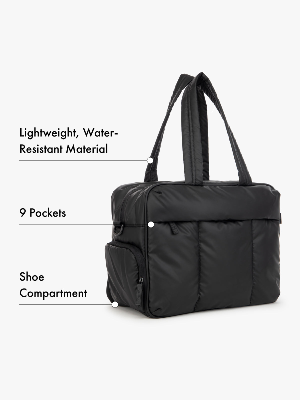 Luka Duffel in Matte Black | CALPAK