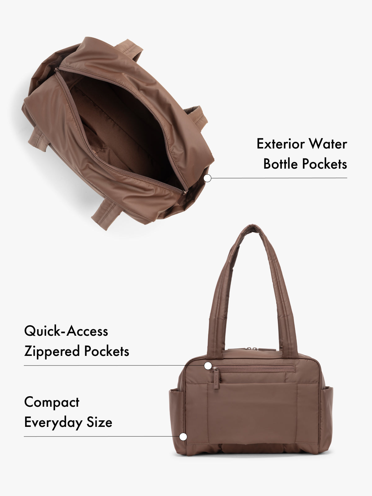 Luka Mini Duffel in Walnut | CALPAK