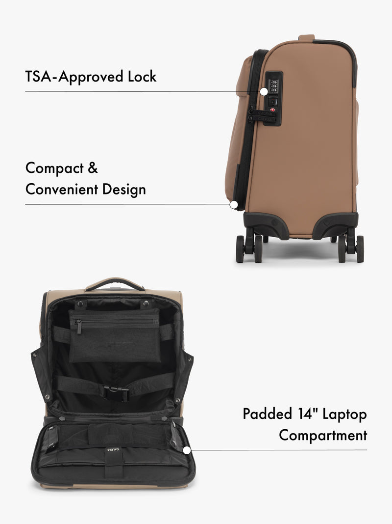 calpak luka mini backpack Luka Soft-Sided Mini Carry-On Luggage in Chocolate