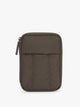 CALPAK Luka Zip Passport Wallet in brown Mushroom; PZW2301-MUSHROOM