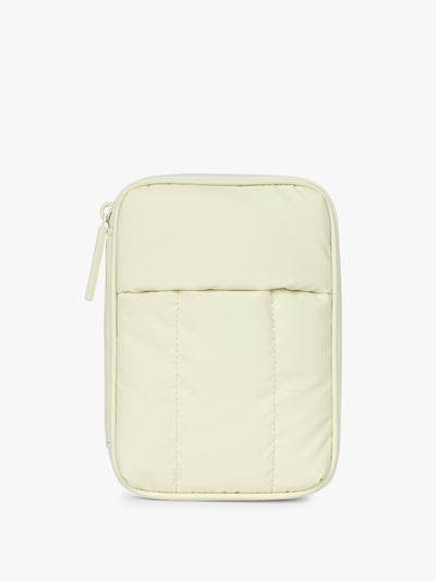 CALPAK Luka Zip Passport Wallet in light green Celadon; PZW2301-CELADON view 1