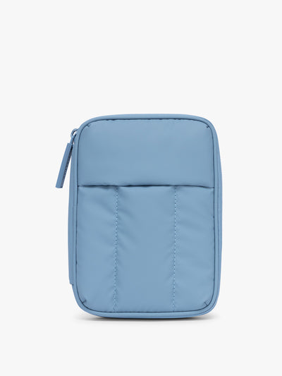 CALPAK Luka Zippered Passport Wallet in light blue French Blue; PZW2301-FRENCH-BLUE view 1