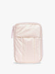 CALPAK Luka Zip Passport Wallet in light pink shiny Pearlescent; PZW2301-PEARLESCENT