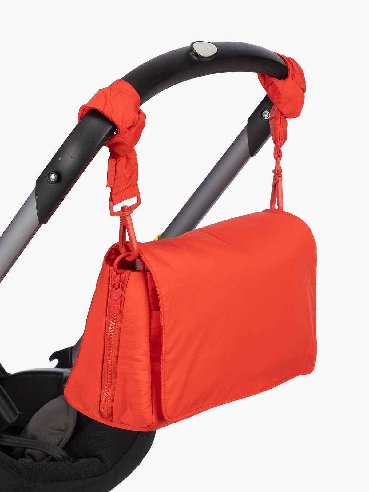 Convertible Stroller Caddy Crossbody in Tomato | CALPAK
