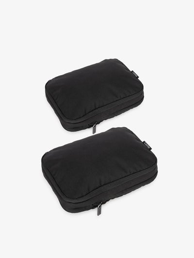 CALPAK small compression packing cubes in black; PCS2301-BLACK