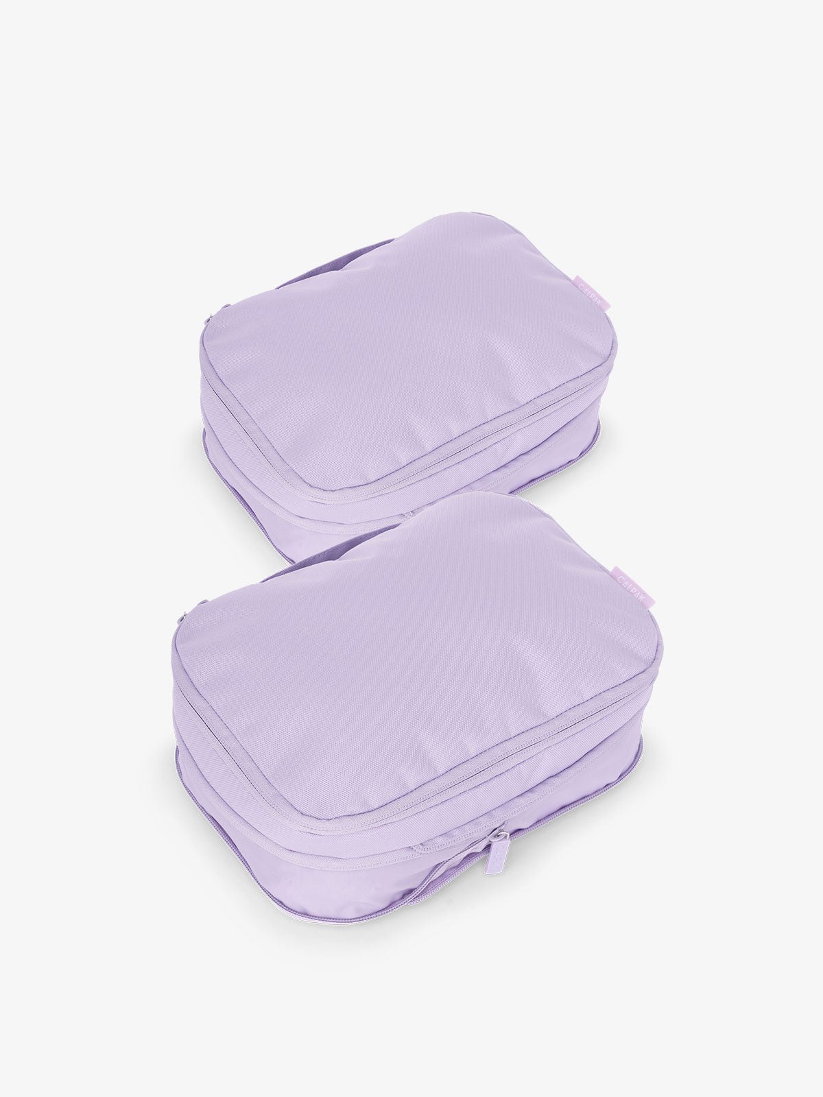 CALPAK small compression packing cubes with top handles and expandable by 4.5 inches in purple orchid